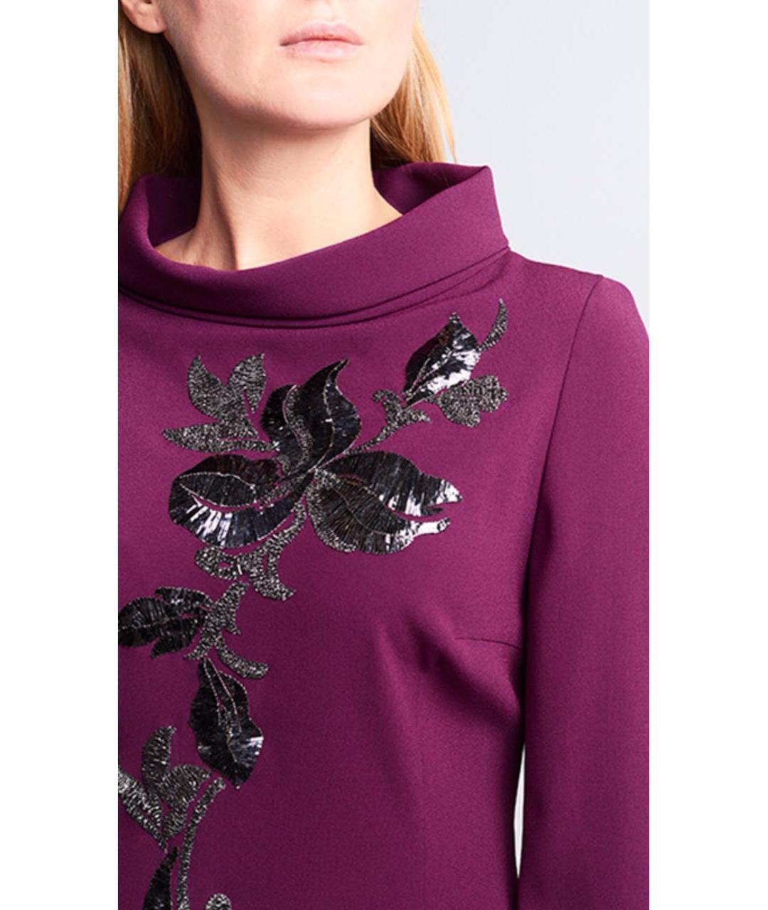 ESCADA Фиолетовое полиэстеровое повседневное платье, фото 4