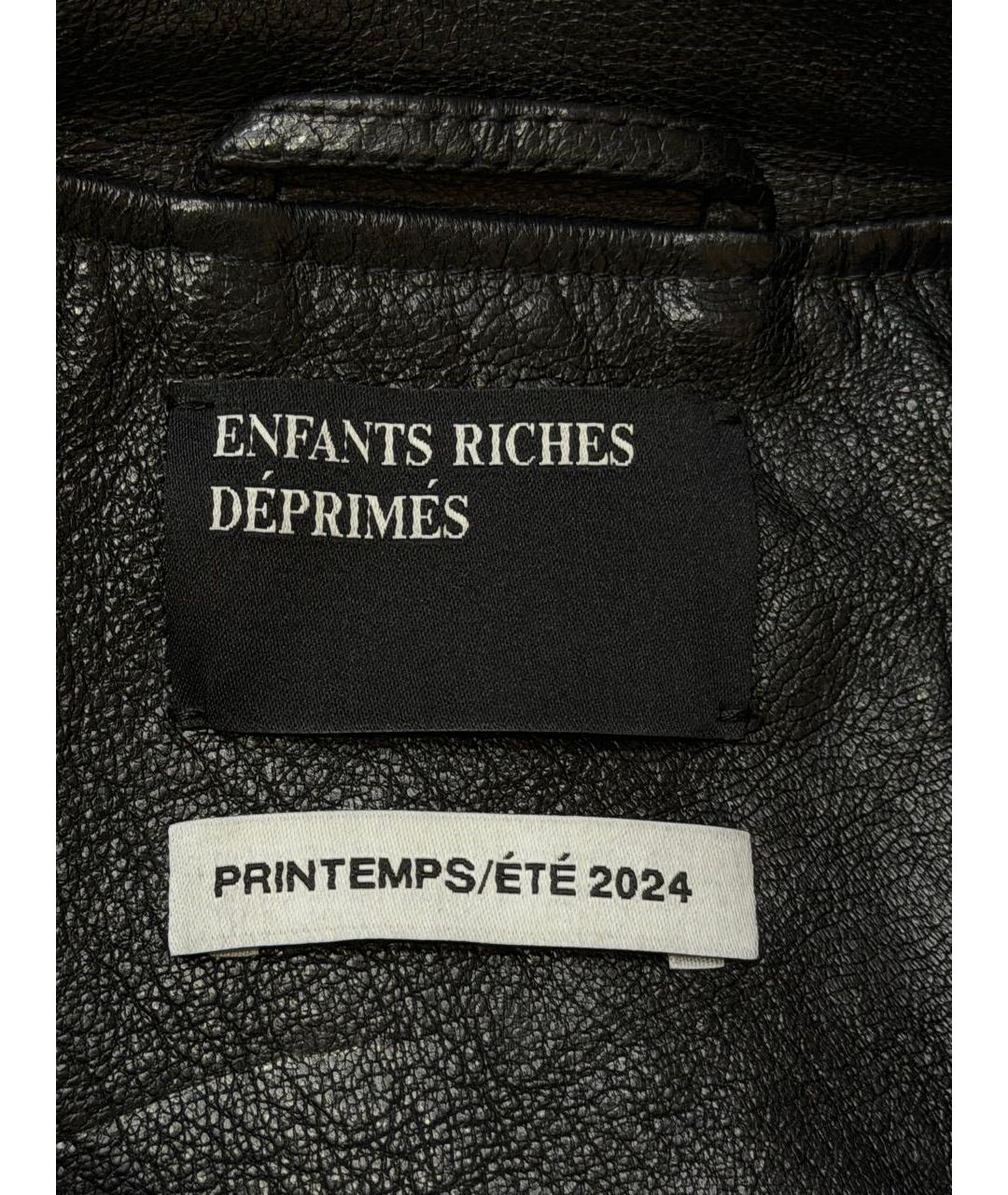 Enfants Riches Déprimés Черная кожаная куртка, фото 6