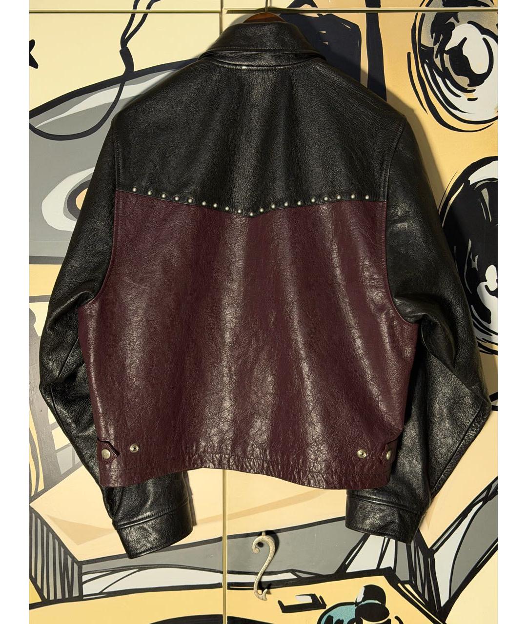 Enfants Riches Déprimés Черная кожаная куртка, фото 2