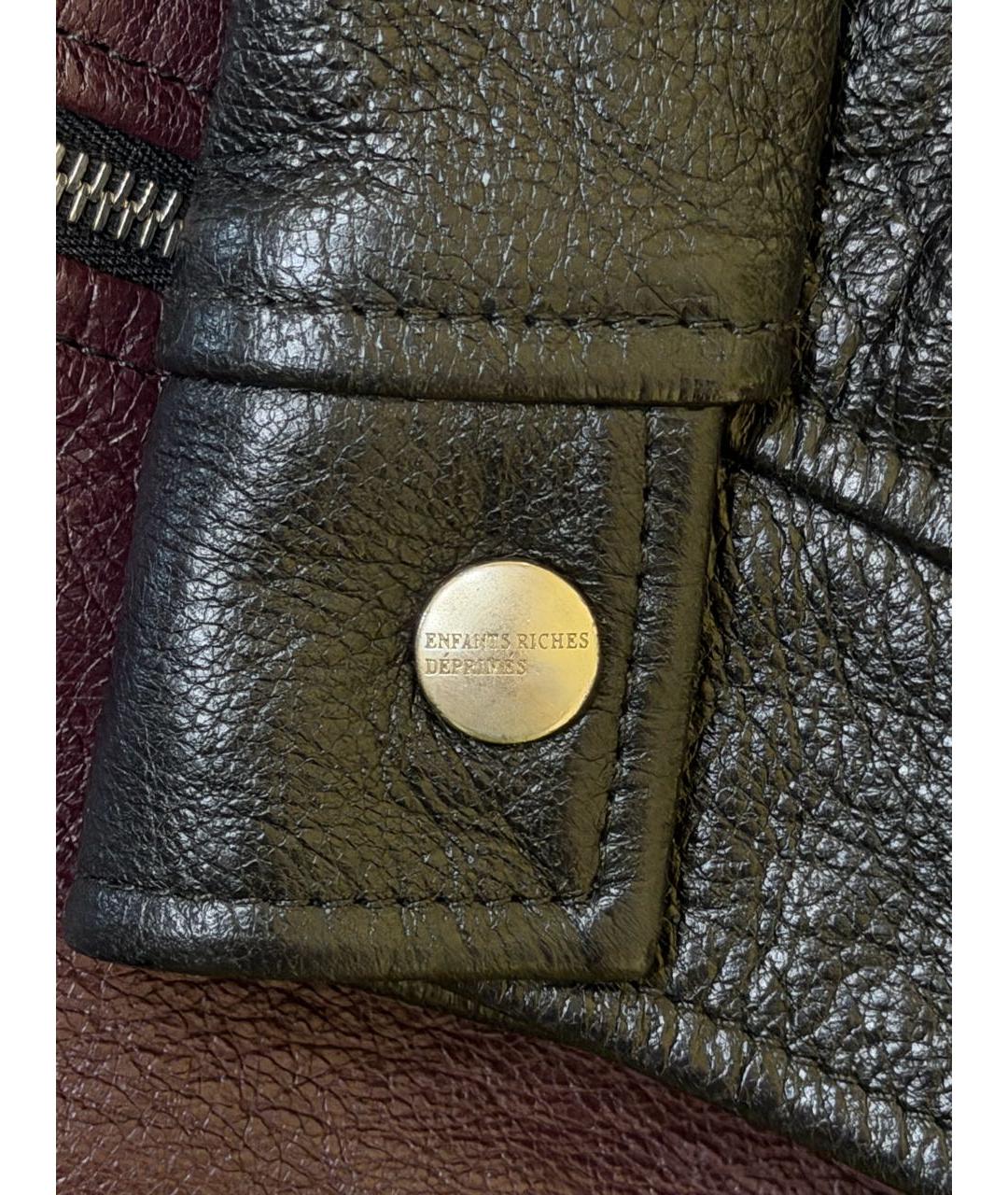 Enfants Riches Déprimés Черная кожаная куртка, фото 5