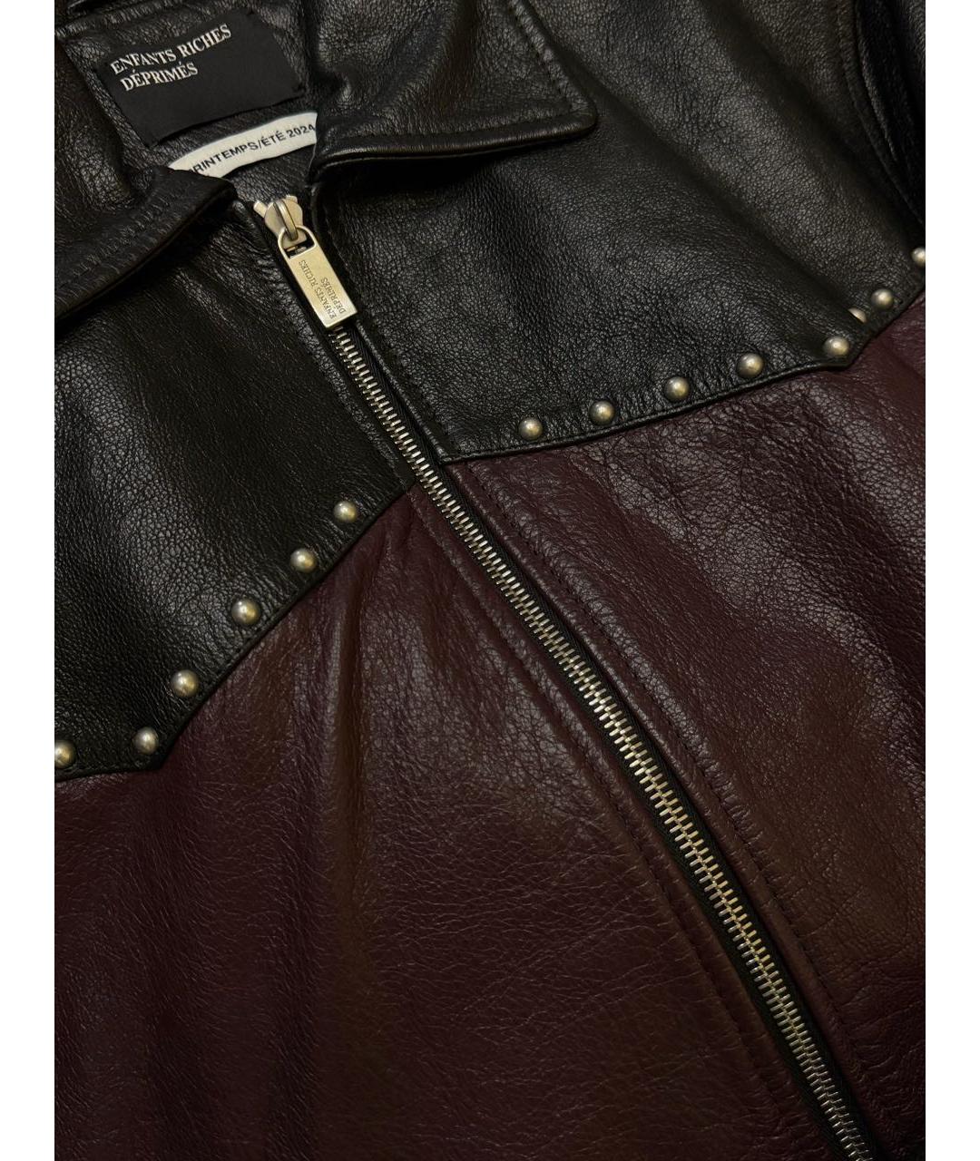Enfants Riches Déprimés Черная кожаная куртка, фото 4