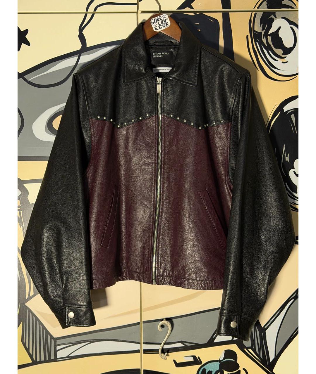 Enfants Riches Déprimés Черная кожаная куртка, фото 8
