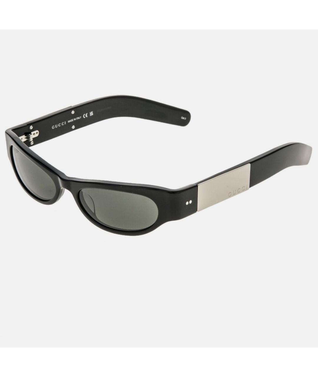 GUCCI Черные пластиковые солнцезащитные очки, фото 2