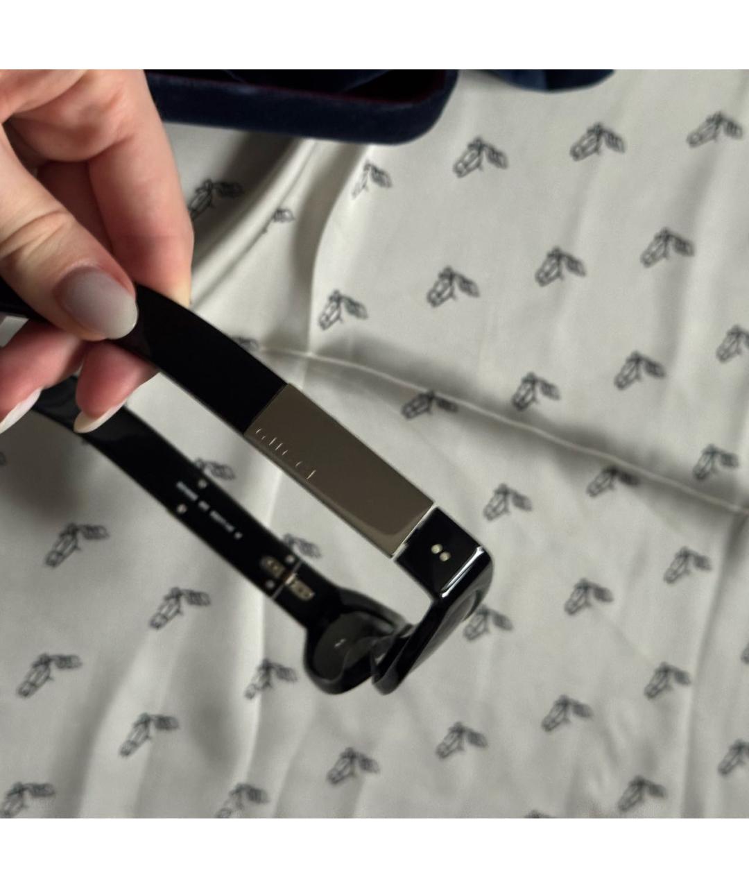 GUCCI Черные пластиковые солнцезащитные очки, фото 8