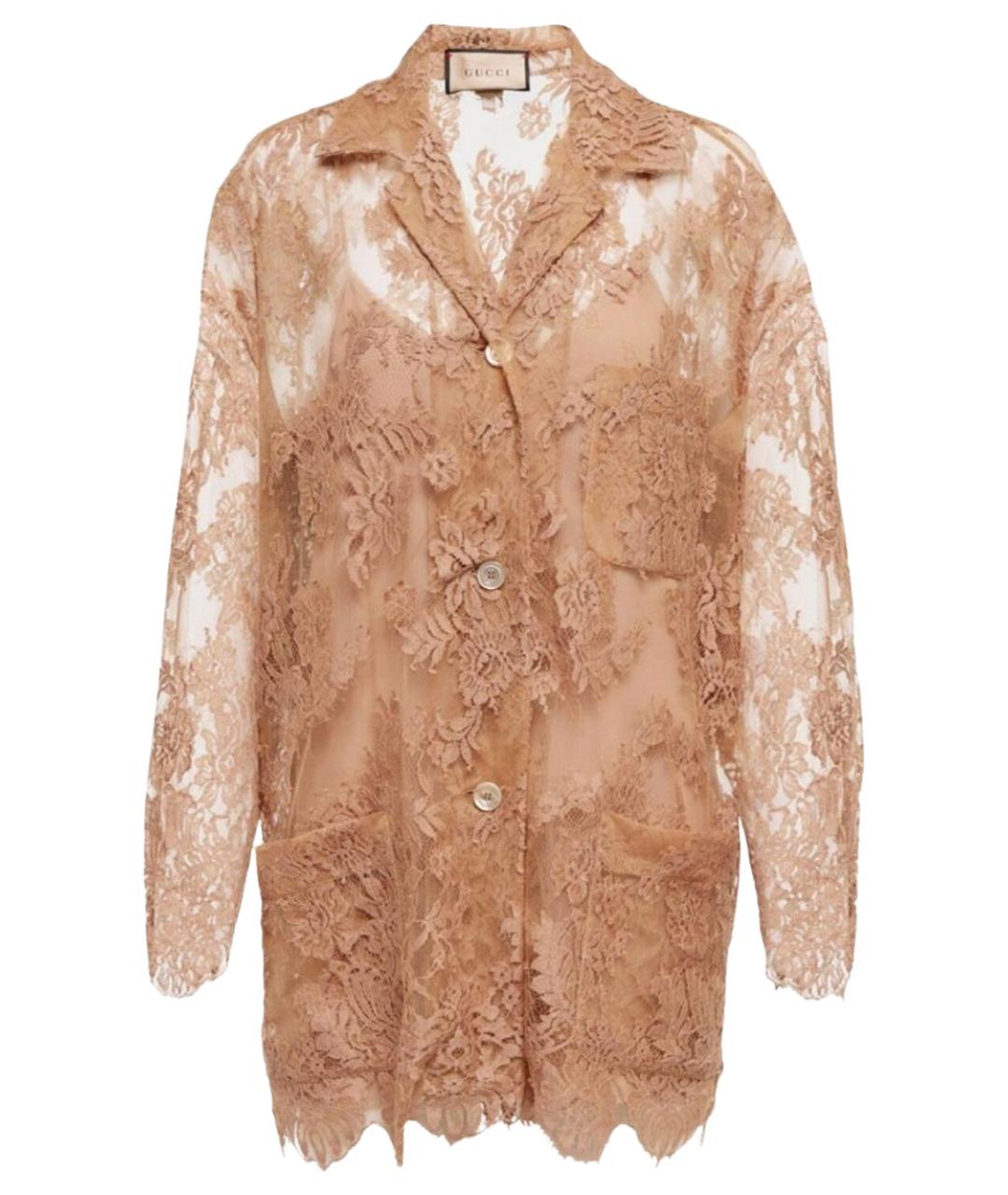 GUCCI Розовая полиамидовая рубашка, фото 1