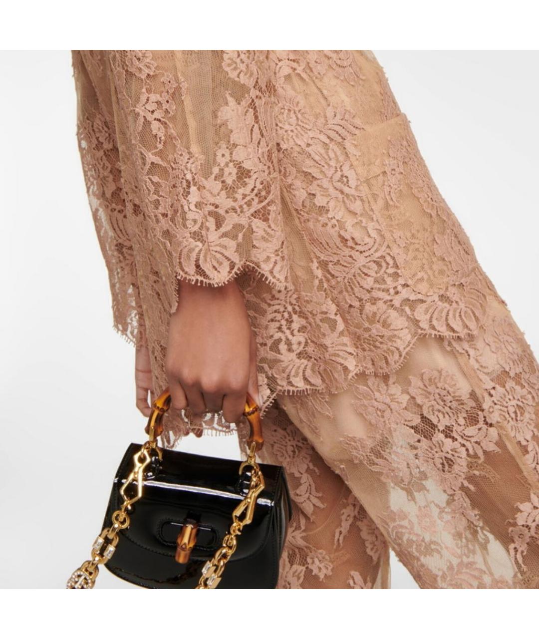 GUCCI Розовая полиамидовая рубашка, фото 4