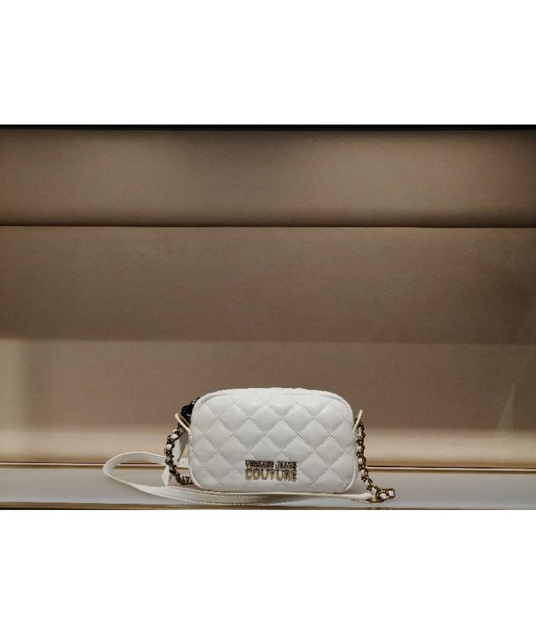 VERSACE JEANS COUTURE Белая сумка через плечо, фото 3