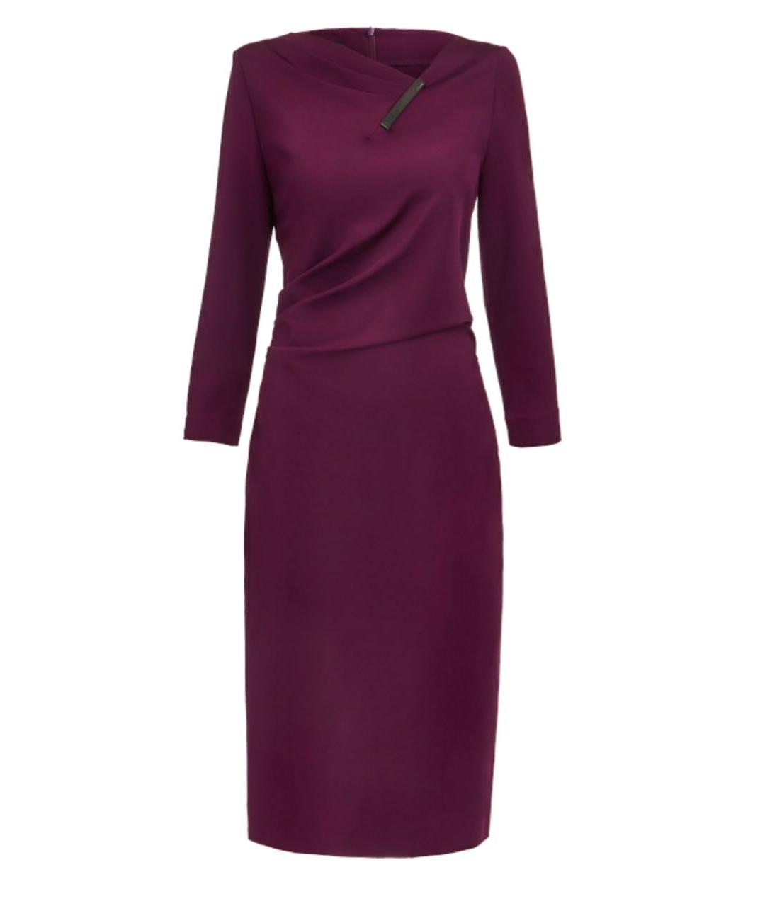 ESCADA Фиолетовое вискозное повседневное платье, фото 1