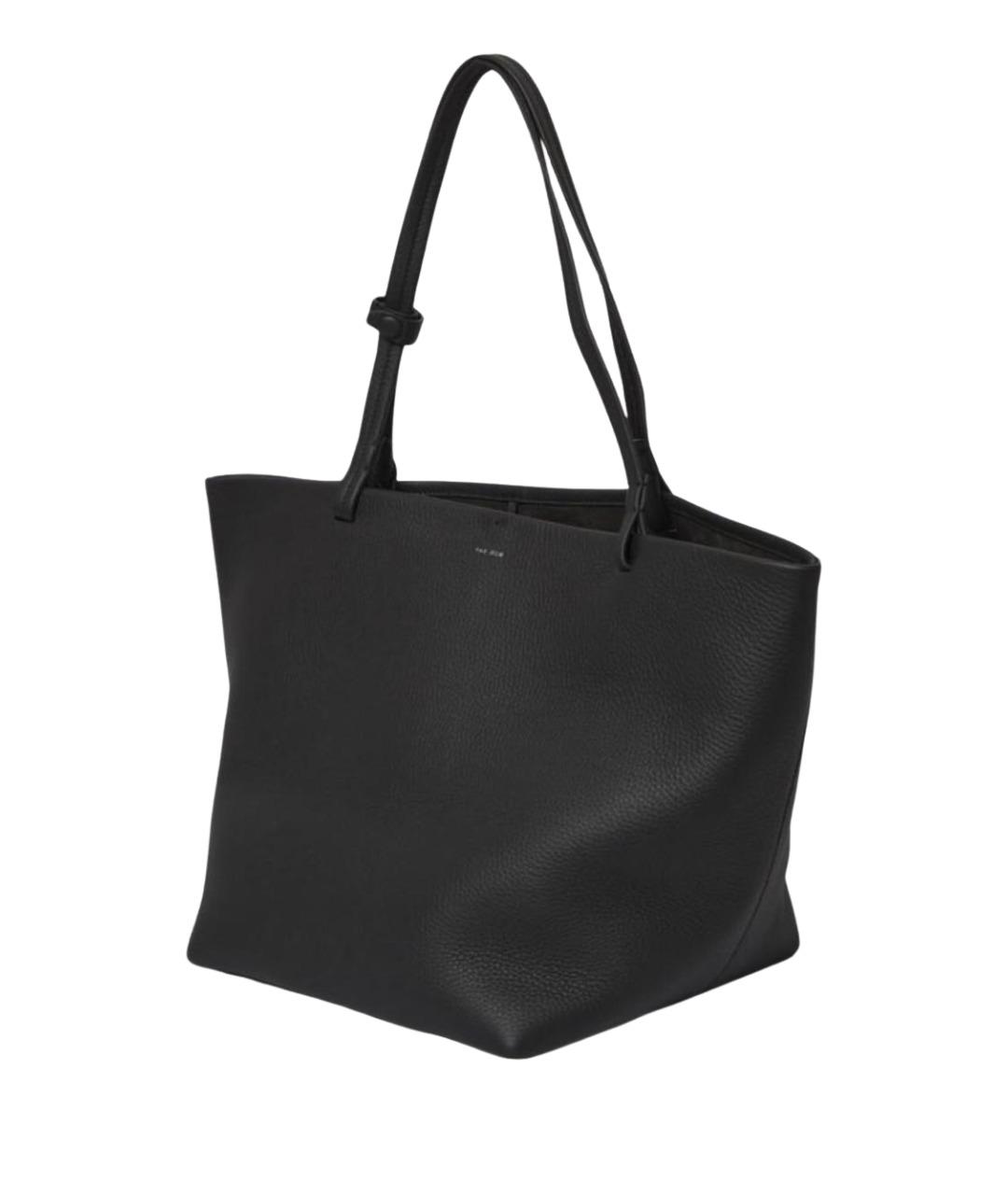 THE ROW Черная кожаная сумка тоут, фото 1