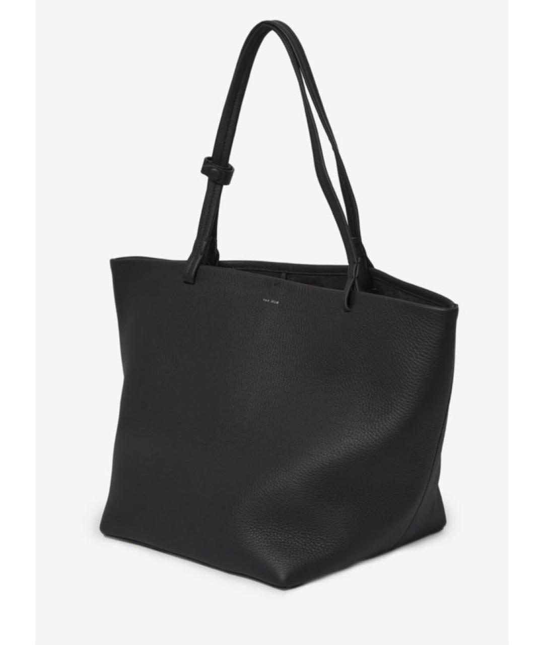 THE ROW Черная кожаная сумка тоут, фото 9