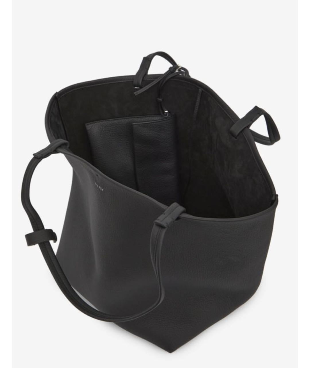 THE ROW Черная кожаная сумка тоут, фото 2