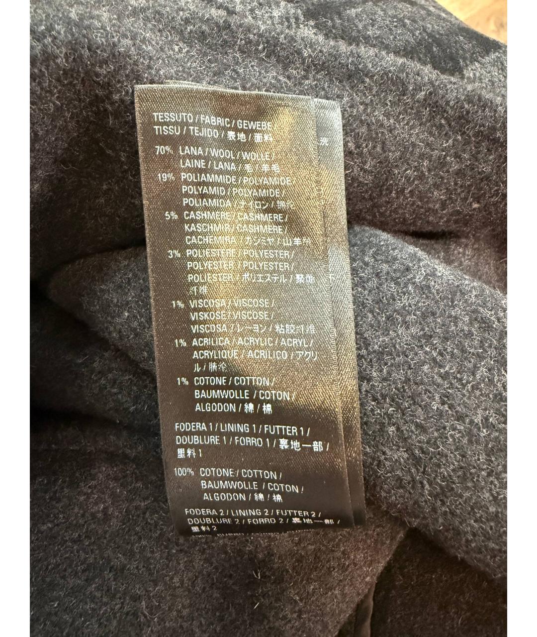 BALENCIAGA Черное шерстяное пальто, фото 9