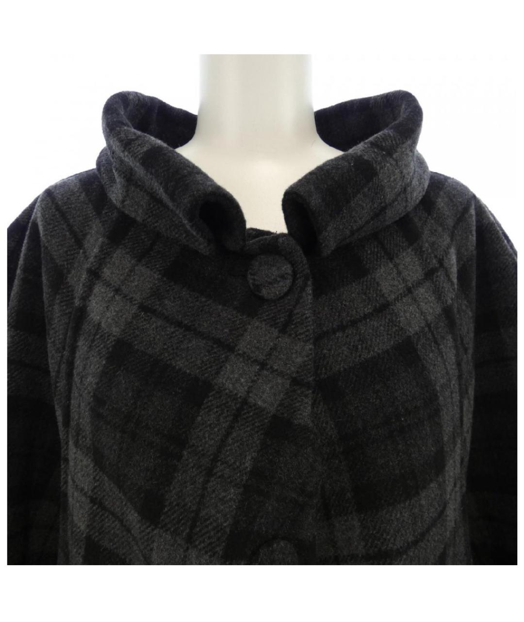 BALENCIAGA Черное шерстяное пальто, фото 3