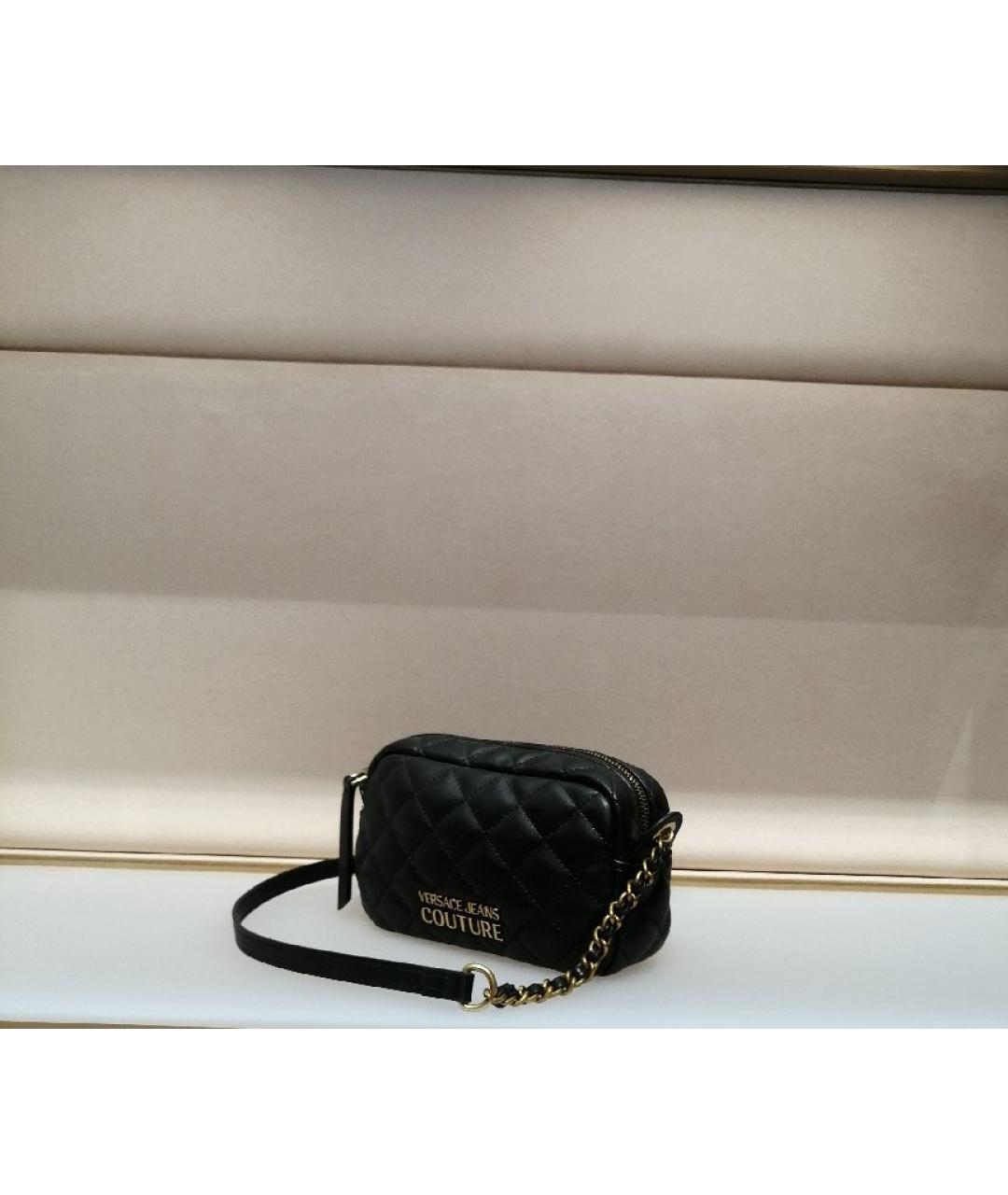 VERSACE JEANS COUTURE Черная сумка через плечо, фото 2