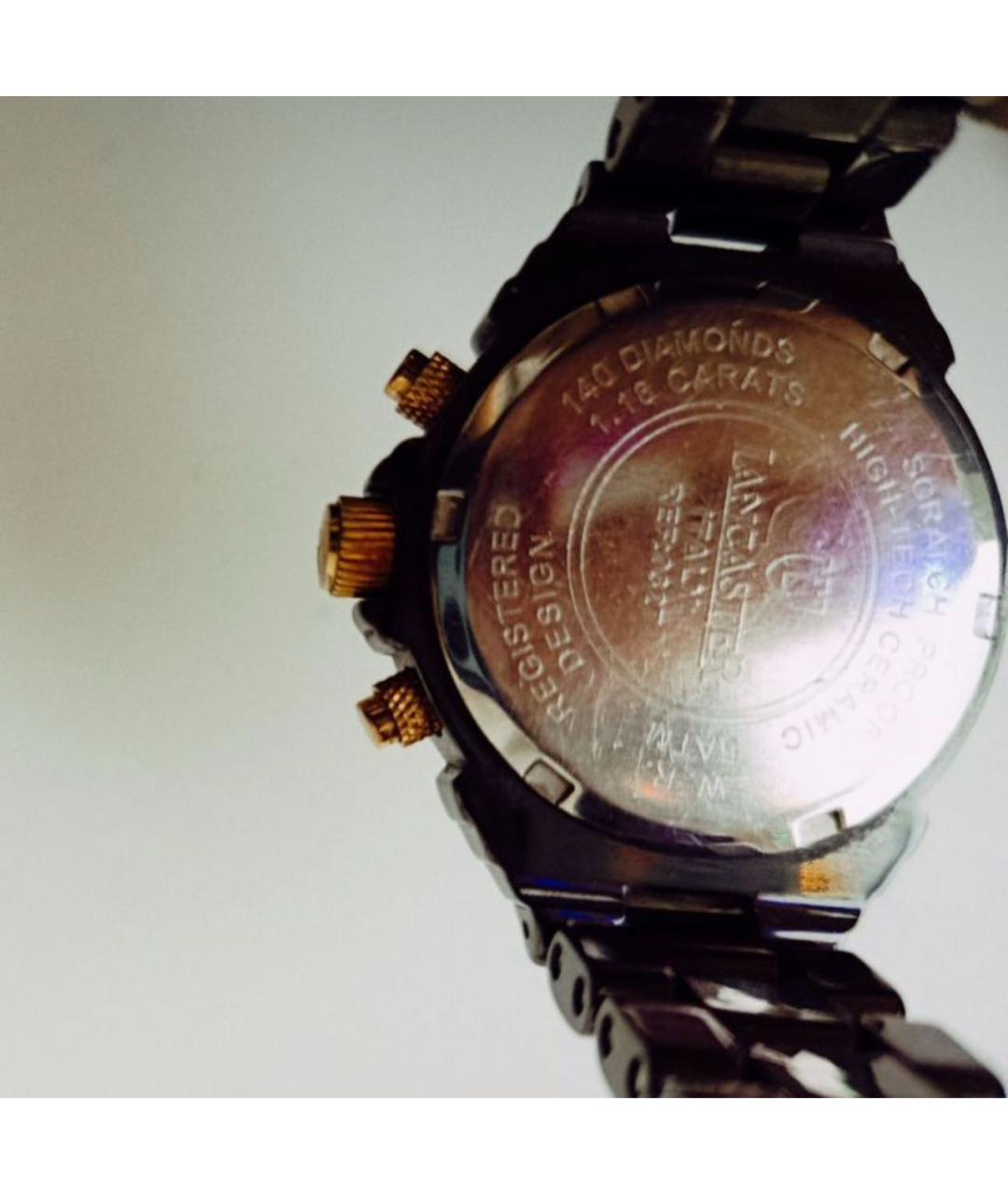 LANCASTER Антрацитовые часы из розового золота, фото 3