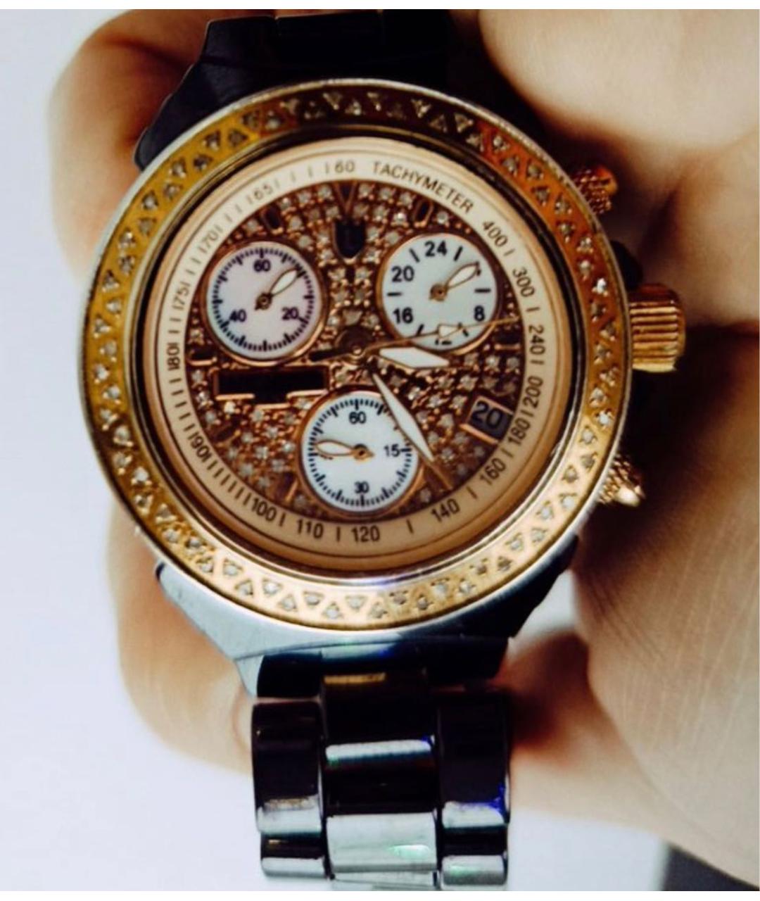 LANCASTER Антрацитовые часы из розового золота, фото 2