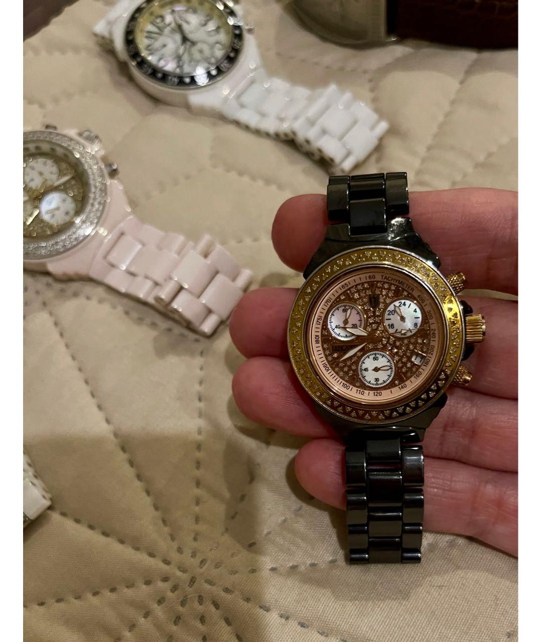 LANCASTER Антрацитовые часы из розового золота, фото 2