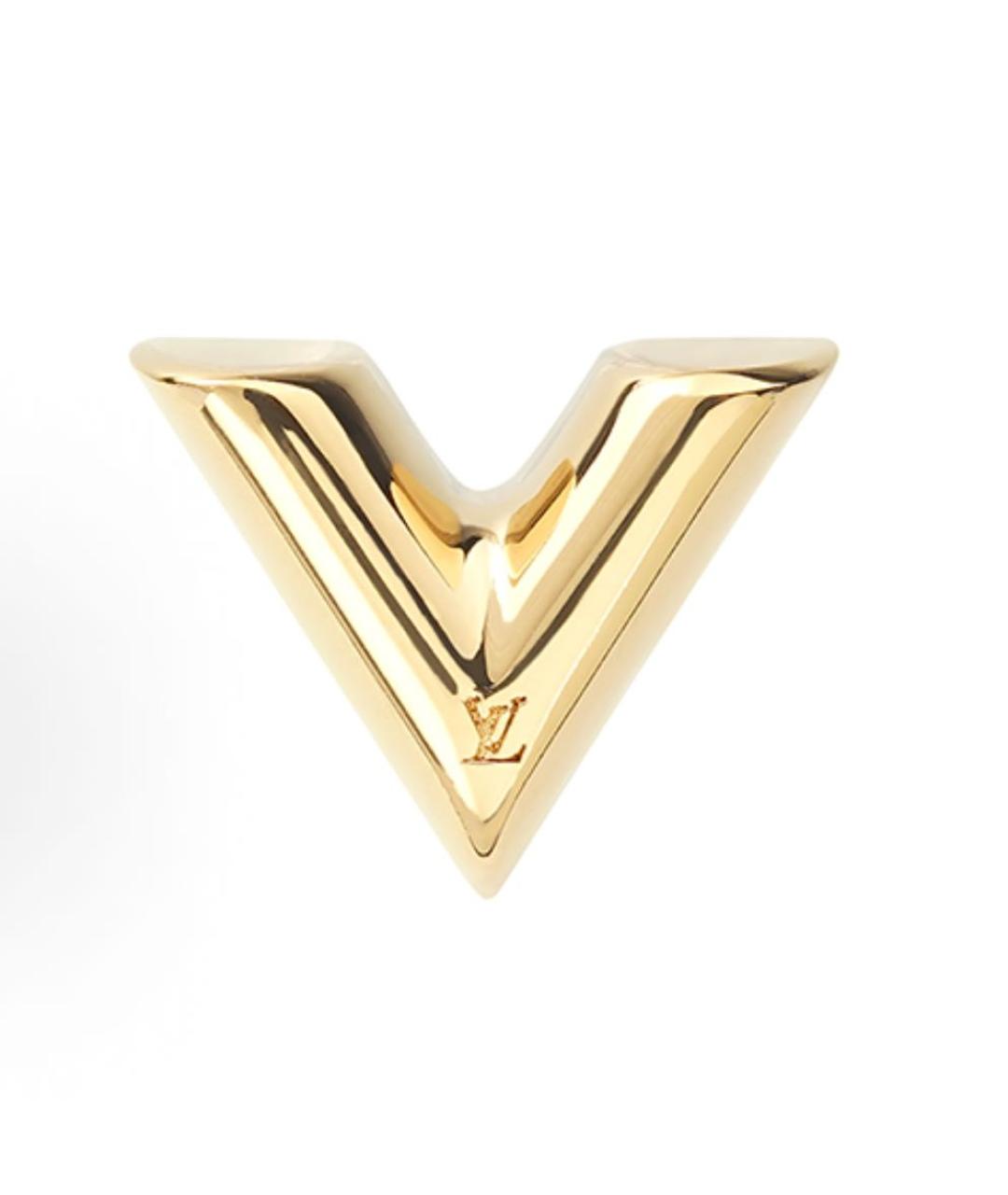 LOUIS VUITTON Золотые позолоченные серьги, фото 4