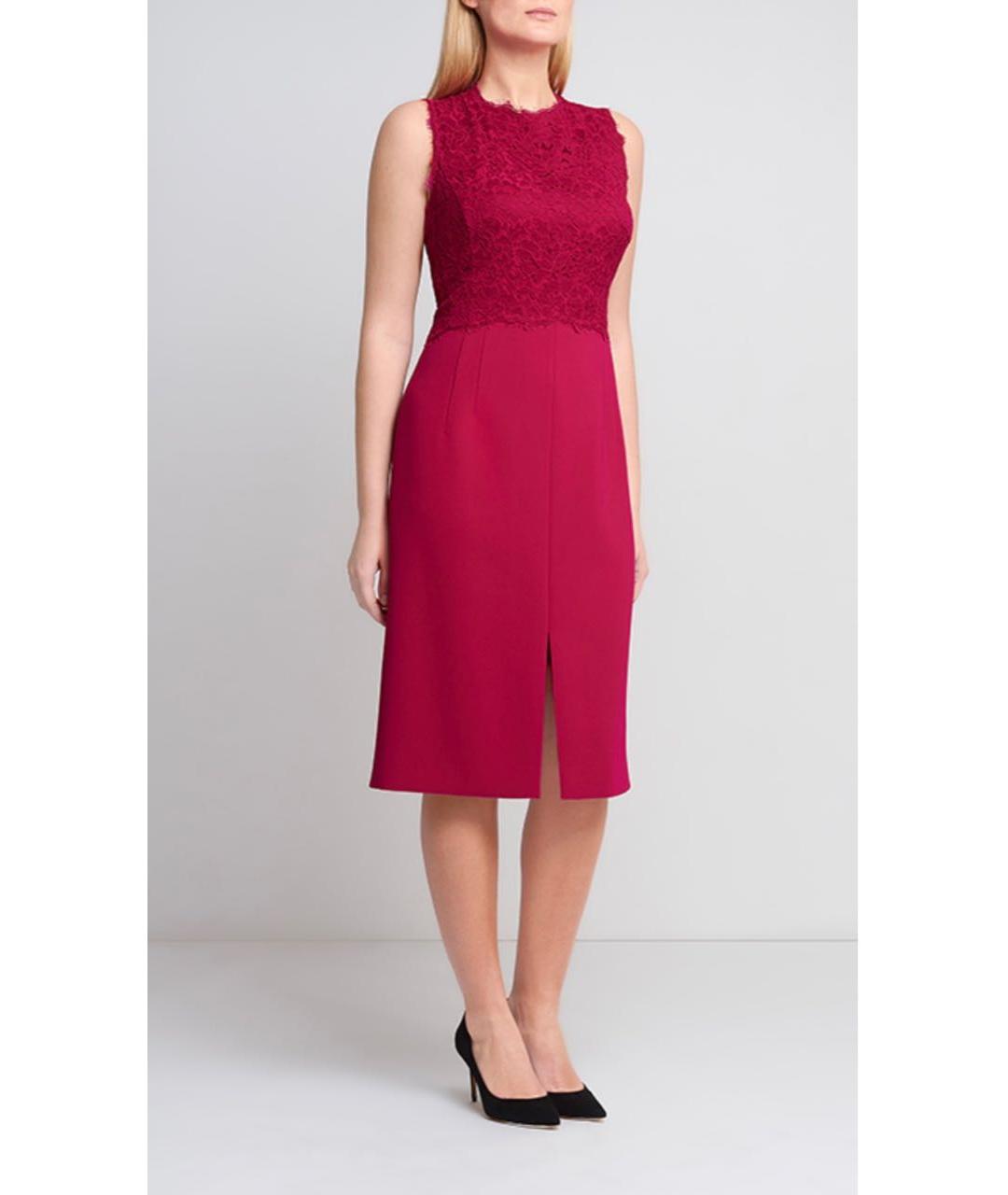 ESCADA Фуксия вискозное повседневное платье, фото 2