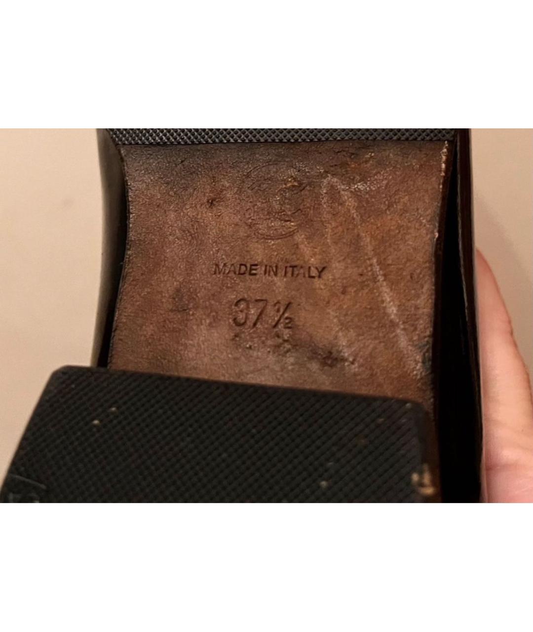 CHANEL Черные полусапоги из лакированной кожи, фото 3