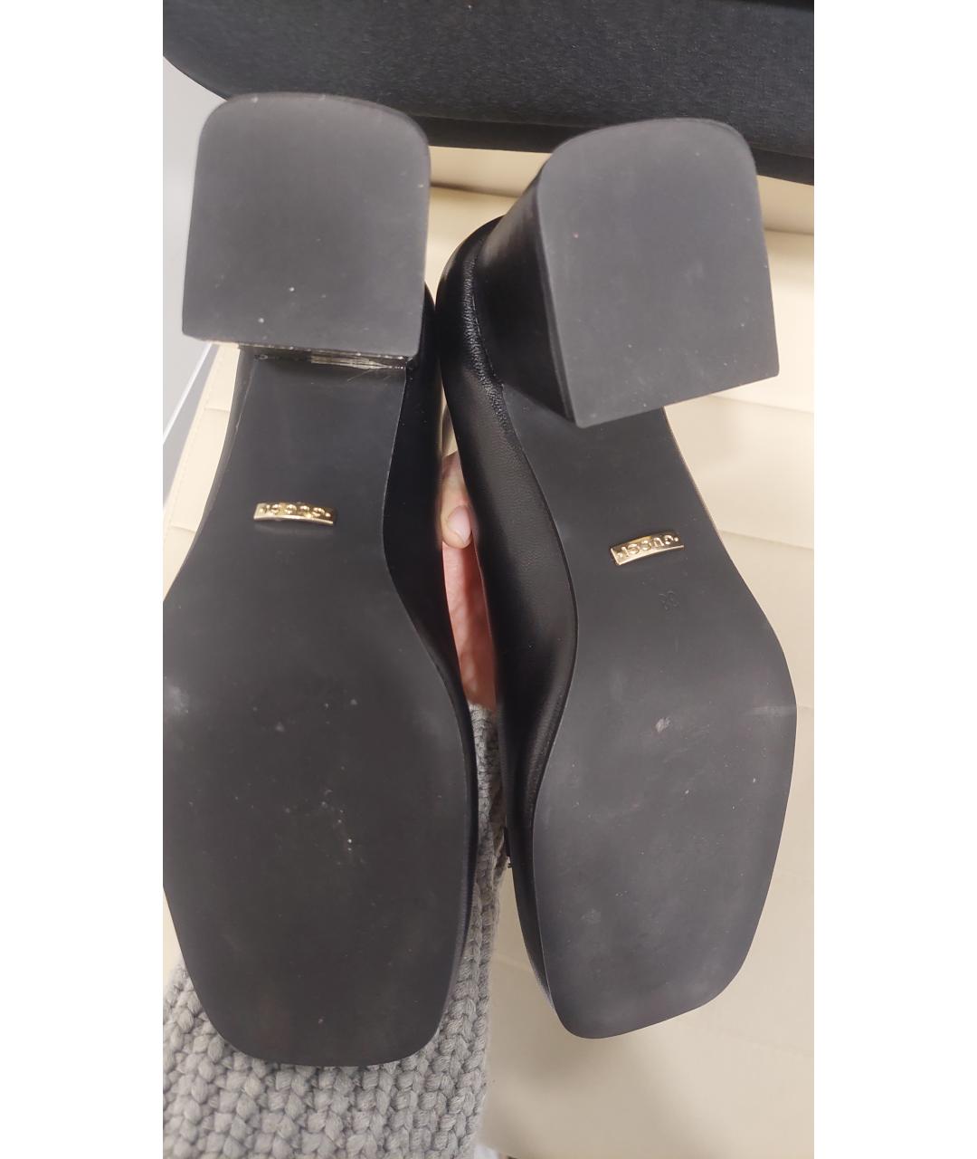 GUCCI Черные кожаные туфли, фото 5