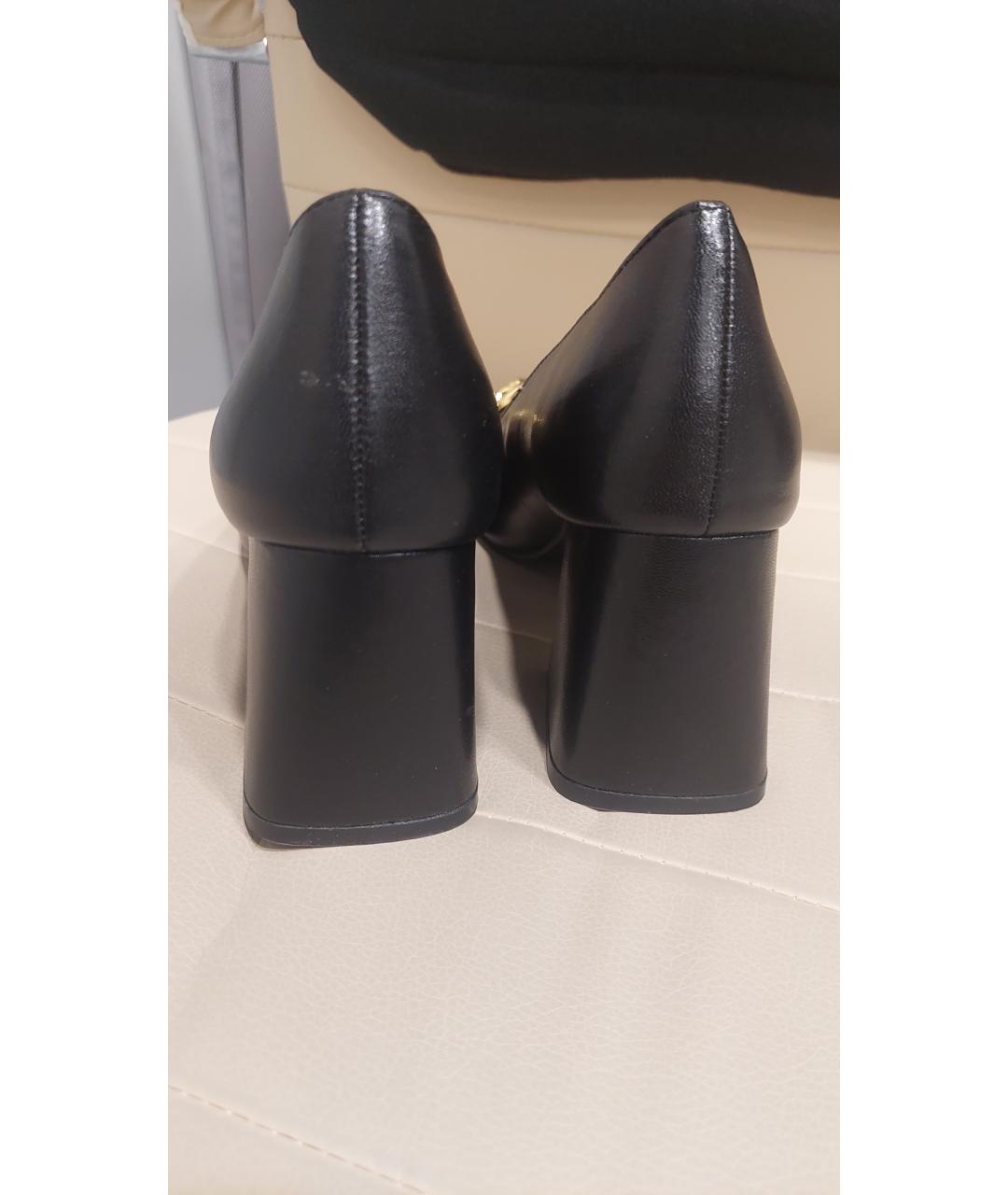 GUCCI Черные кожаные туфли, фото 3