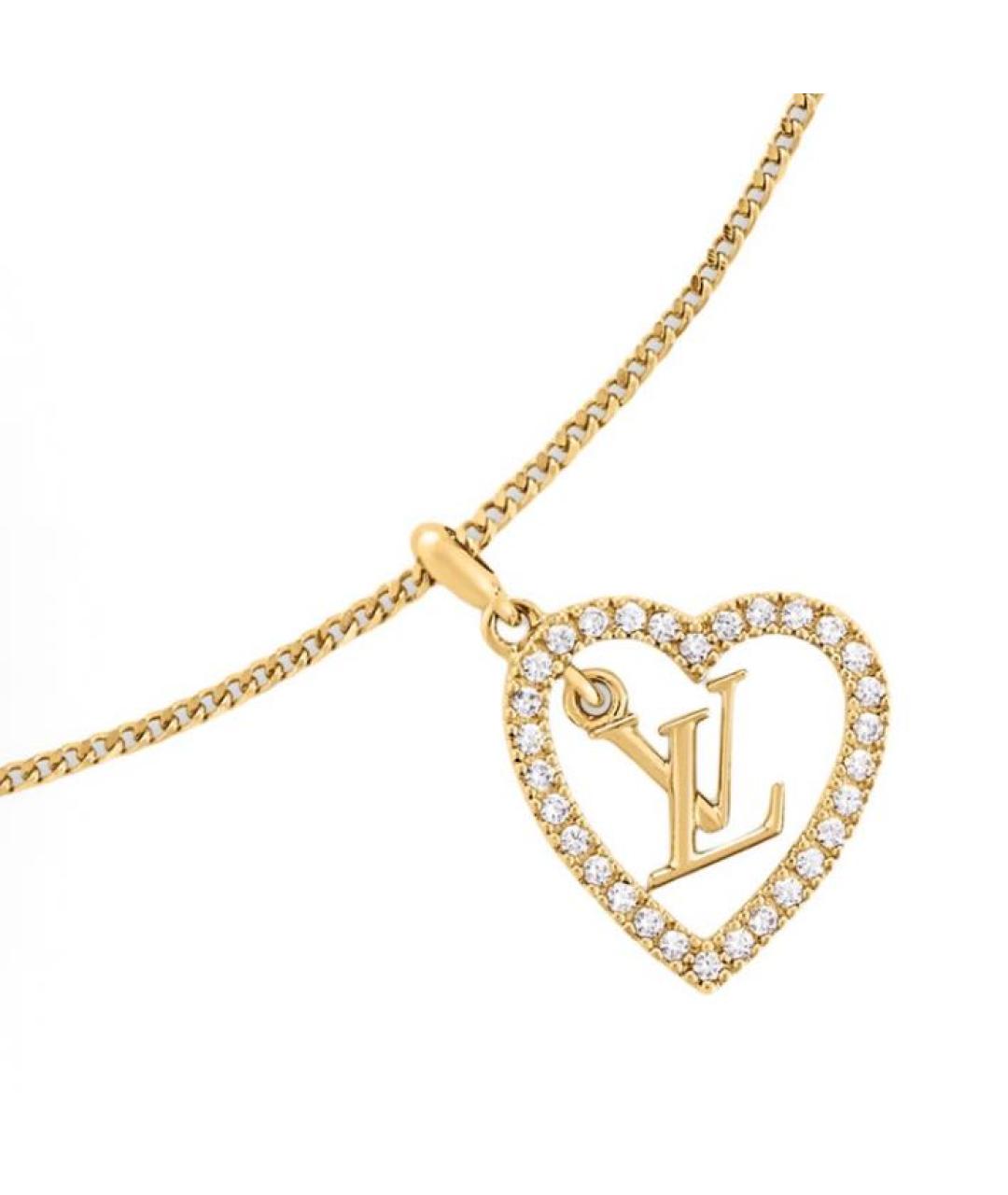 LOUIS VUITTON Золотое колье, фото 3