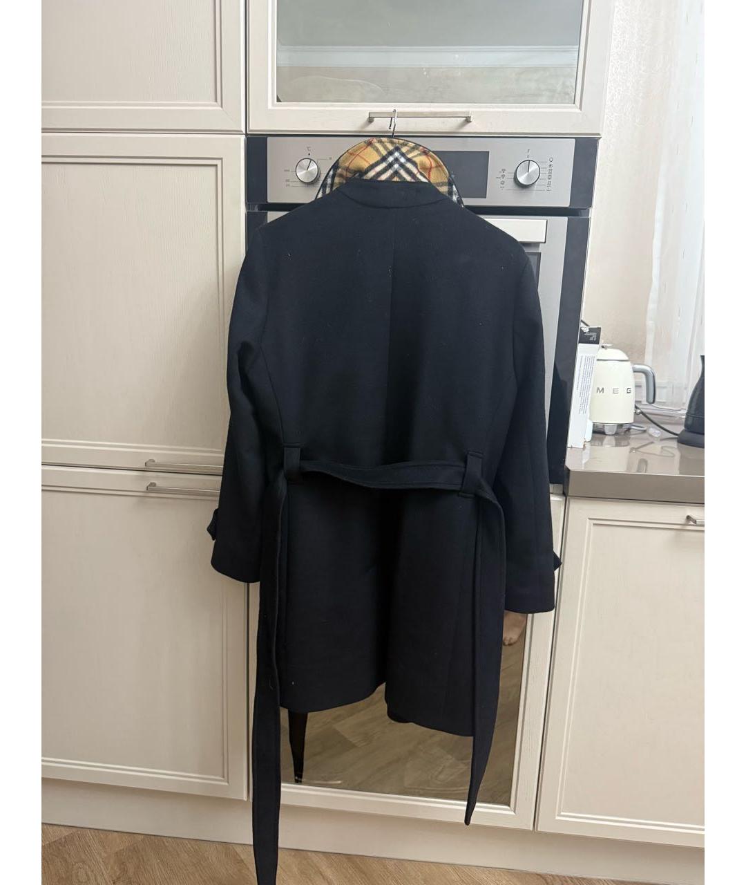 BURBERRY Черное кашемировое пальто, фото 2