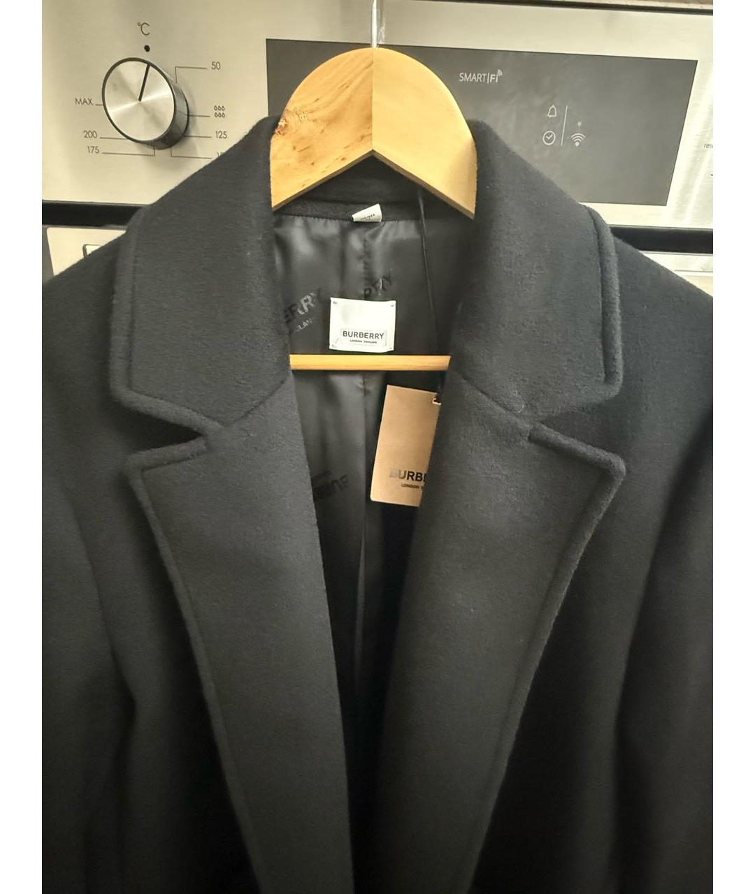 BURBERRY Черное кашемировое пальто, фото 4