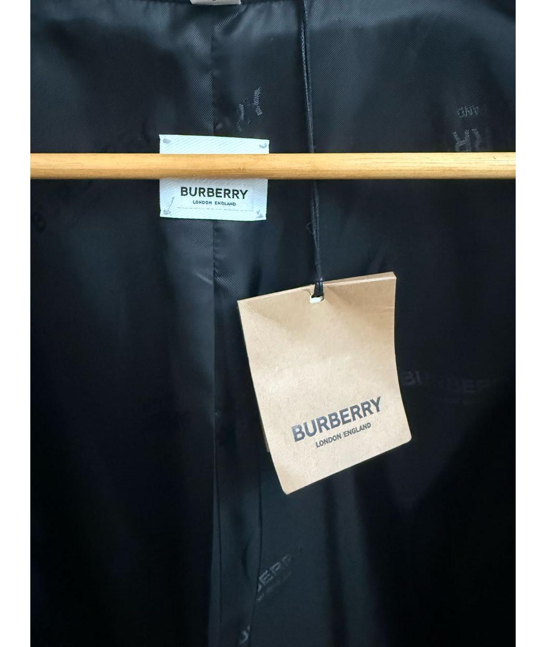 BURBERRY Черное кашемировое пальто, фото 3