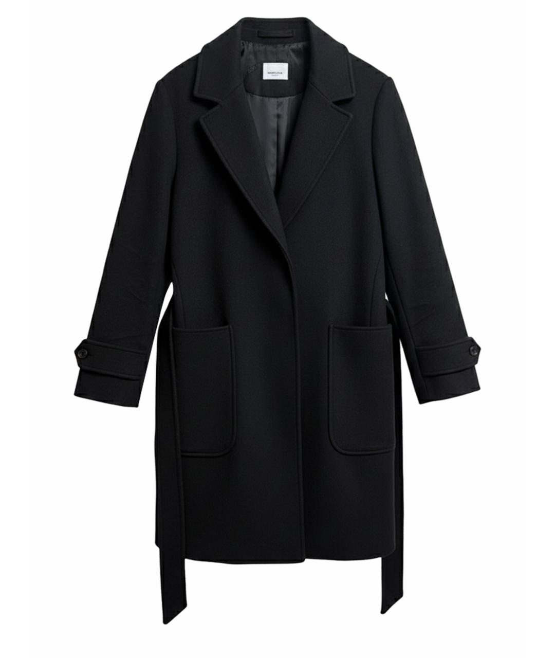 BURBERRY Черное кашемировое пальто, фото 1