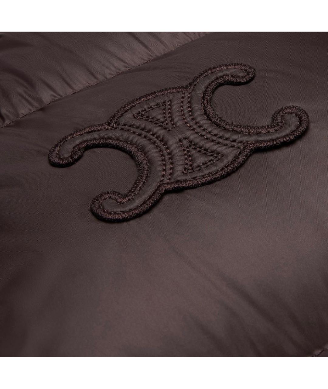 CELINE Коричневый жилет, фото 4