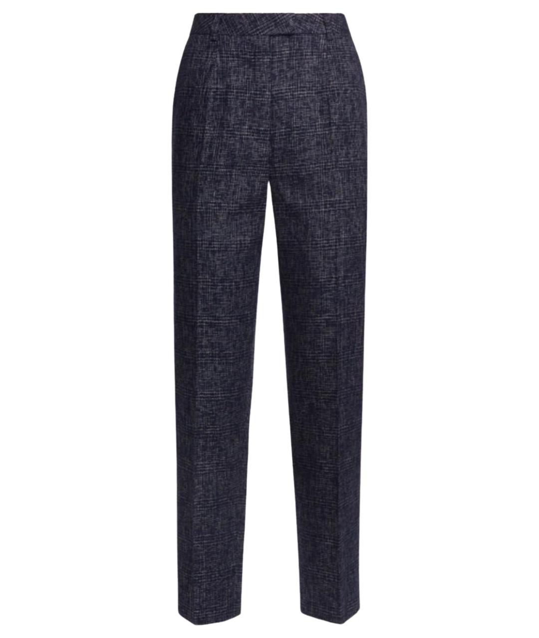 ESCADA Синие хлопко-эластановые прямые брюки, фото 1