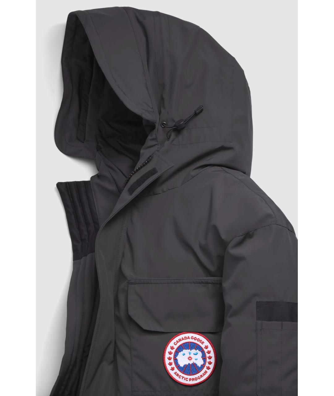 CANADA GOOSE Серая полиэстеровая парка, фото 3