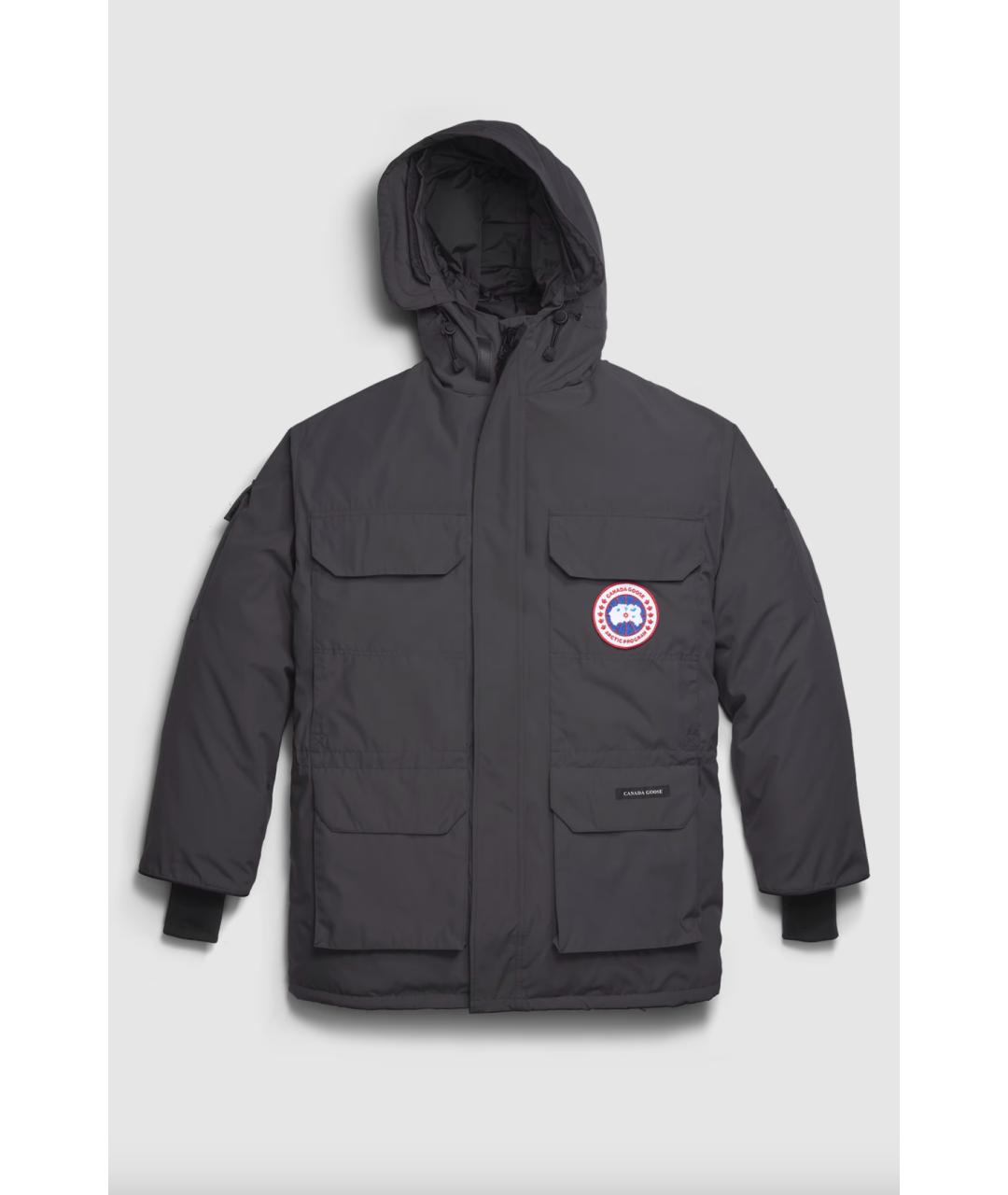 CANADA GOOSE Серая полиэстеровая парка, фото 4