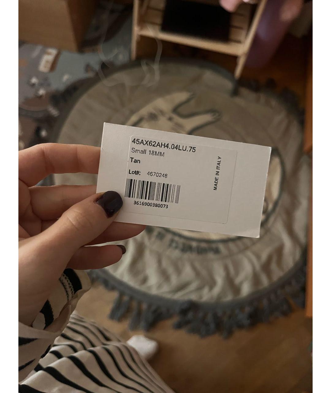 CELINE Коричневый ремень, фото 8