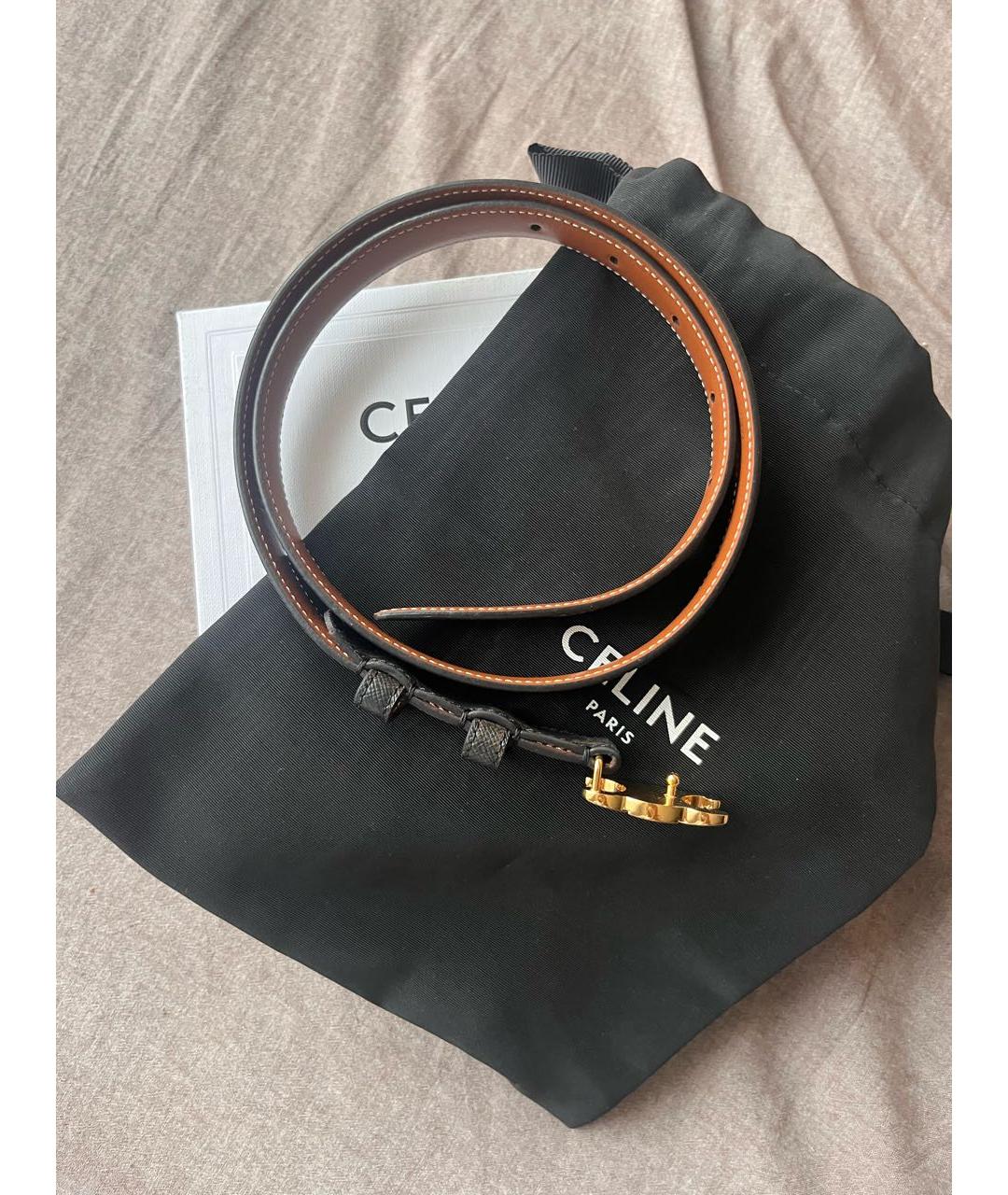 CELINE Коричневый ремень, фото 7