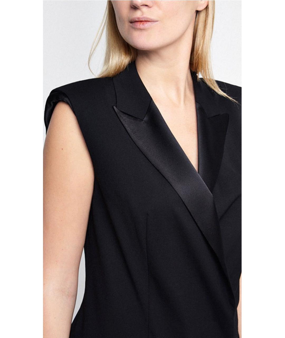 ESCADA Черное полиэстеровое повседневное платье, фото 4