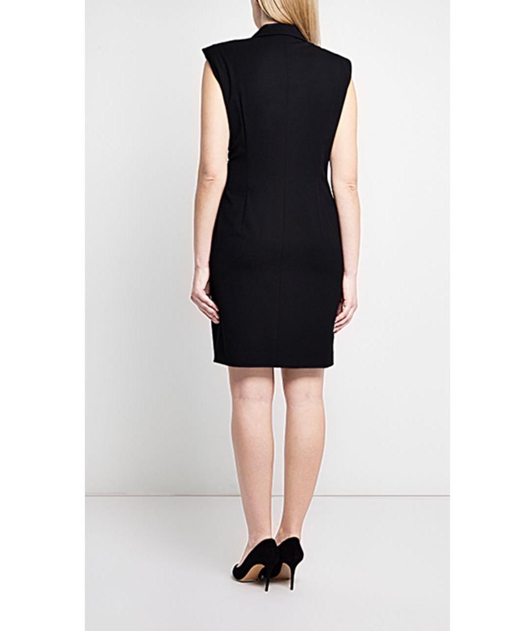 ESCADA Черное полиэстеровое повседневное платье, фото 3