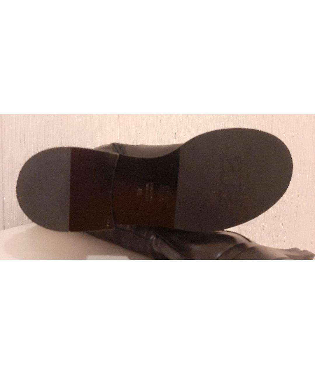 ERMANNO SCERVINO Черные кожаные сапоги, фото 9