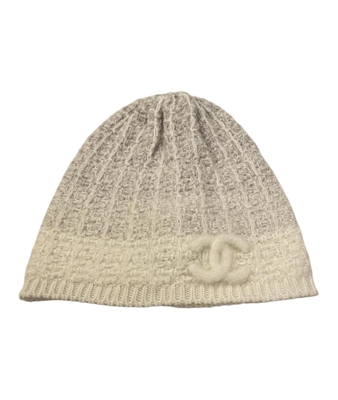 CHANEL Серая кашемировая шапка, фото 3