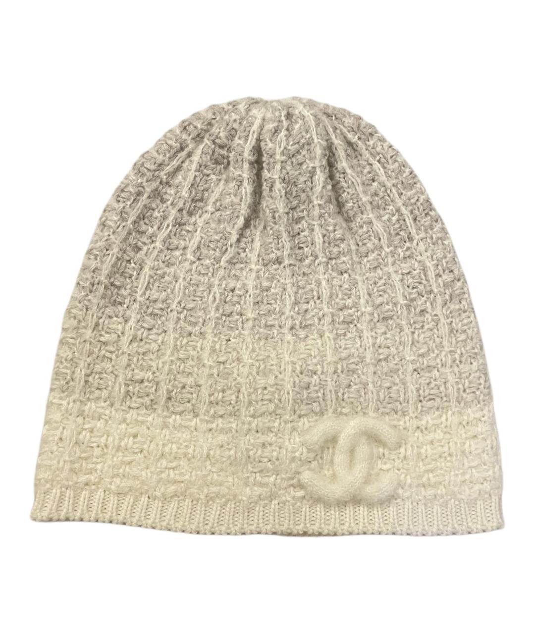 CHANEL Серая кашемировая шапка, фото 1