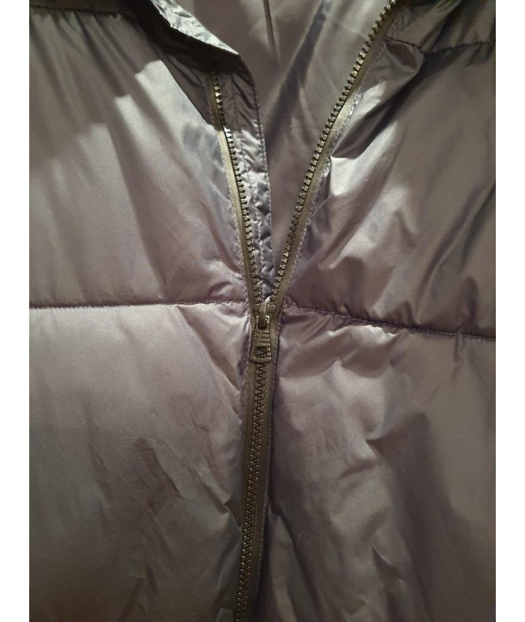 EMPORIO ARMANI Темно-синий полиэстеровый пуховик, фото 4