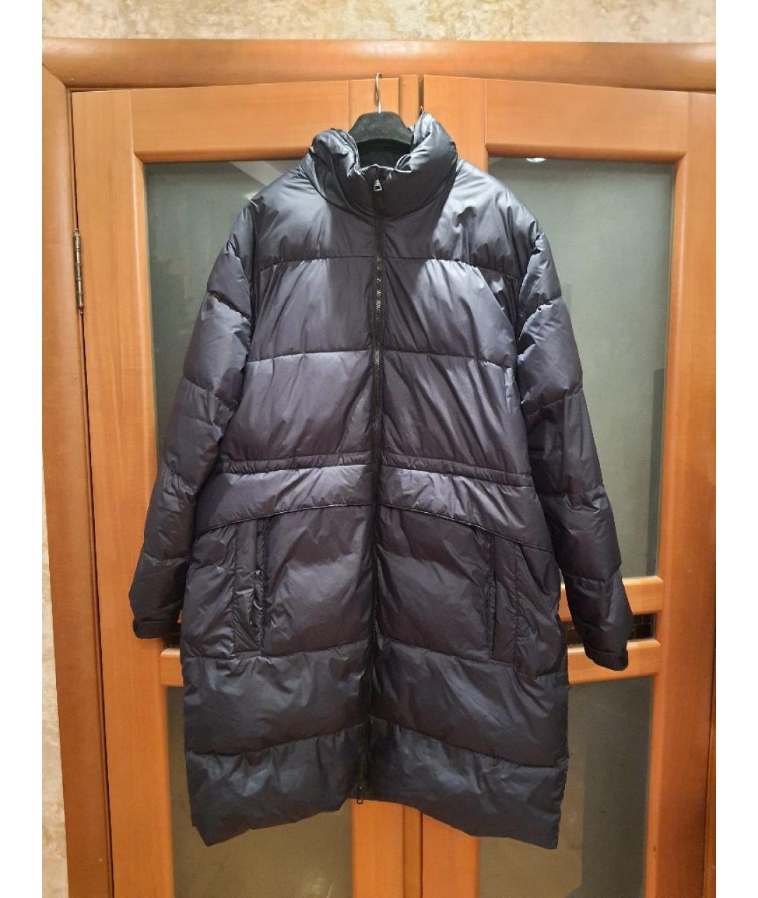 EMPORIO ARMANI Темно-синий полиэстеровый пуховик, фото 9