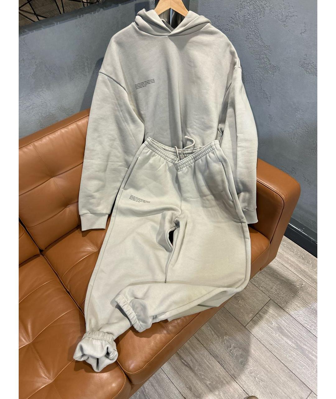 THE PANGAIA Серый хлопковый спортивный костюм, фото 8