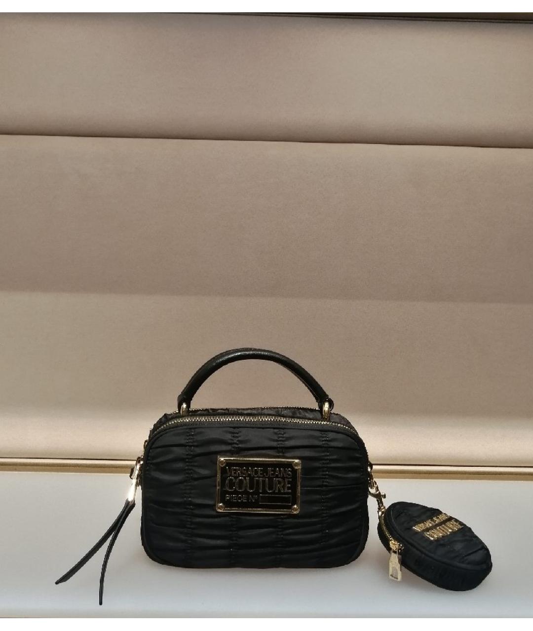 VERSACE JEANS COUTURE Черная сумка через плечо, фото 4