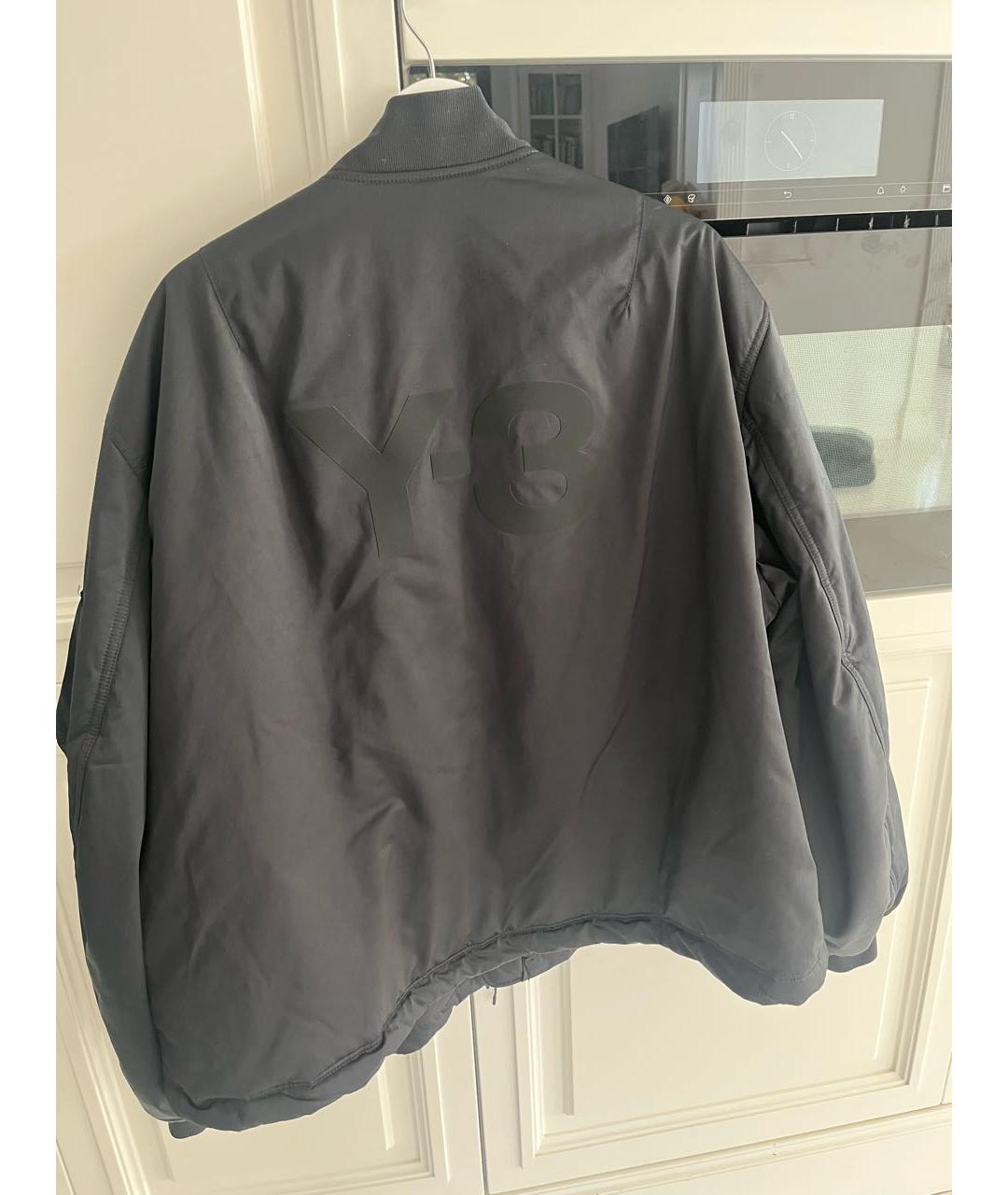 Y-3 Черная полиэстеровая куртка, фото 2