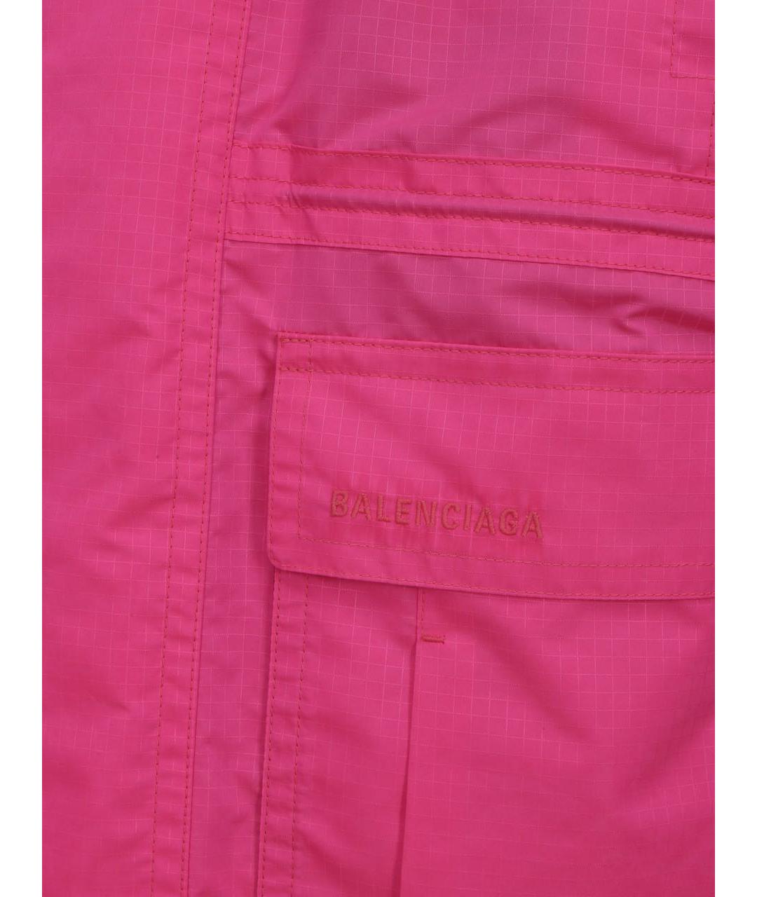BALENCIAGA Розовая полиамидовая парка, фото 3