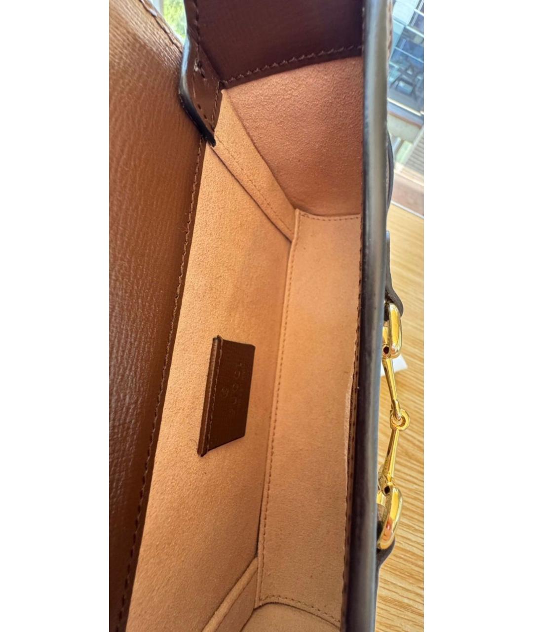 GUCCI Бежевая жаккардовая сумка через плечо, фото 8