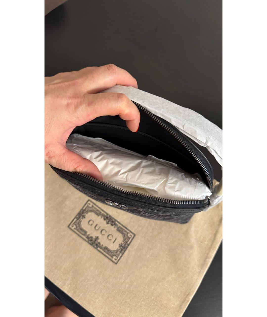 GUCCI Серая деним сумка через плечо, фото 5